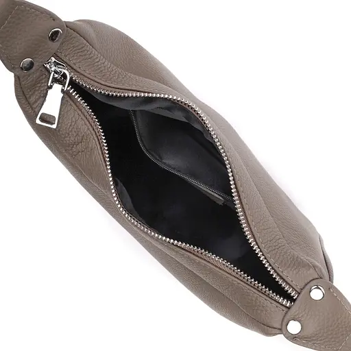 Кожаная сумка Vintage полукруглого формата с одной ручкой 23х12х9.5 см sum0029019 - фото 6