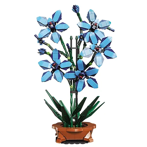 3D конструктор Flowers Голубая орхидея на 1097 деталей (25-127)