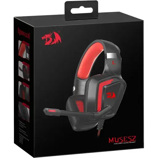 Гарнітура Redragon Muses 2 USB Black-Red (77909) (6687900) - фото 7