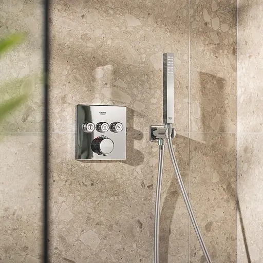 Душова система прихованого монтажу термостатична Grohe QuickFix Precision Smartcontrol Cube 34875000, Хром - фото 10