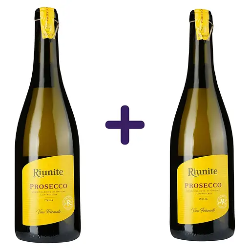 Вино игристое Riunite Prosecco Frizzante 10,5% 1.5 л (2 шт. х 0.75 л) - фото 1