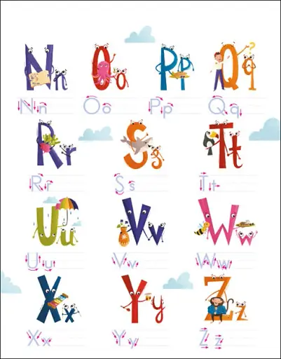 English for kids: My Funny ABC Sticker Book - фото 2