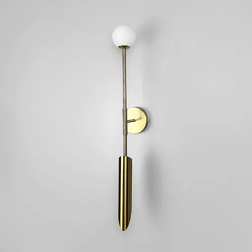 Бра з білим матовим плафоном у видовженому корпусі 70х11 см Арт. W1826 Line F - фото 2