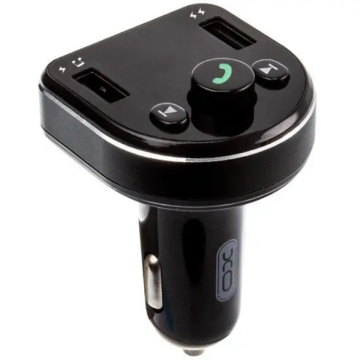 FM-трансмиттер XO BCC01 Smart Bluetooth MP3 Car Charger Черный - фото 1