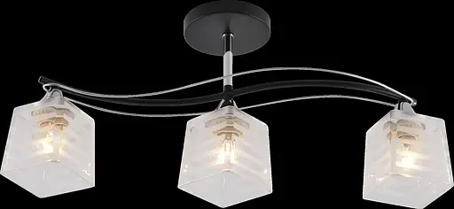 Потолочная люстра V XA1530B/3 BK+CR - фото 2