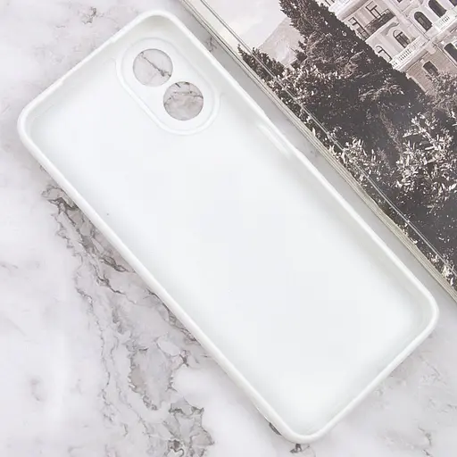 Силіконовий чохол Candy Full Camera для Oo A78 4G Білий / White - фото 3