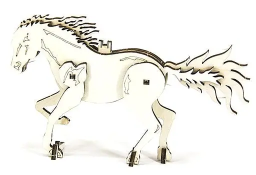 Дерев'яний конструктор Скакун 9 деталей - фото 6