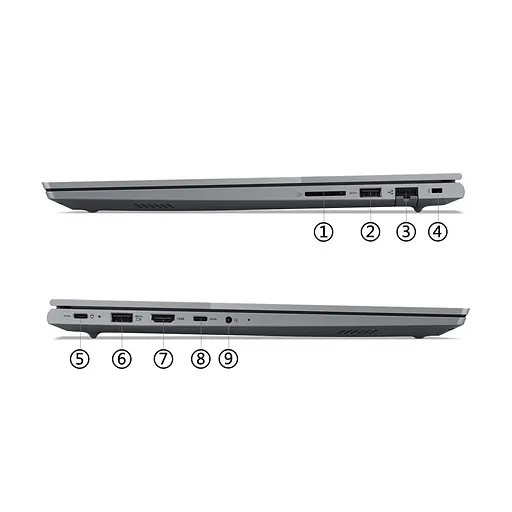 Ноутбук Lenovo ThinkBook 16 G6 IRL, 16 inch 1920 x 1200, Intel Core i3-1315U 6 C/8 T, 3.3 GHz – 4.5 GHz, 10 MB cache, 8 GB DDR5, 512 GB SSD, Intel UHD графикой - фото 2