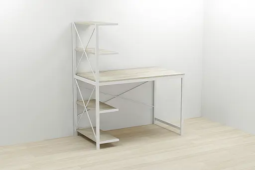 Компьютерный стол Ferrum-decor Джек 75x120x60 Белый ДСП Сонома (FRD-104389)