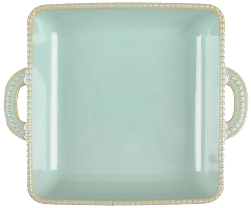 Форма для запікання Limited Edition Allegra Oliva квадратна кам'яна кераміка оливкова 26.5x22x5.5 см (GJH011-26-2-131) - фото 2