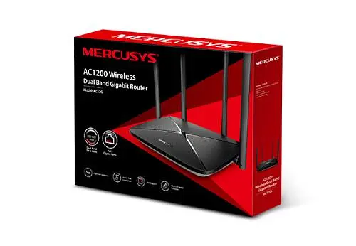 Роутер Mercusys AC12G Wireless Dual Band Router, 3x10/100/1000 Mb/s LAN, 1x10/100/1000 Mb/s WAN, 4 зовнішні антени - фото 3
