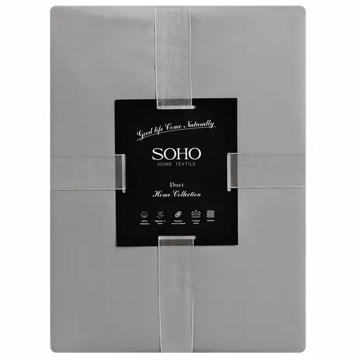 Комплект постельного белья Soho Duet евро Mocha/Grey (Евро Duet 200*230 Mocha/Grey) - фото 4