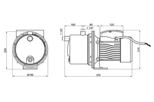 Насос самовсмоктувальний відцентровий Thermo Alliance D-JDTm-100 - фото 4