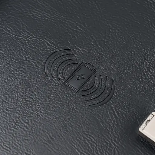 Шкіряний чорний бізнес щоденник-органайзер з бездротовою зарядкою з вбудованим Powerbank і флешкою з ручкою в коробці із якісного картону - фото 3