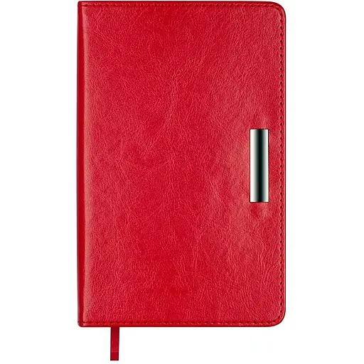 Ежедневник недатированный Buromax Salerno A6 искусственная кожа 336 страниц красный (BM.26030-05)