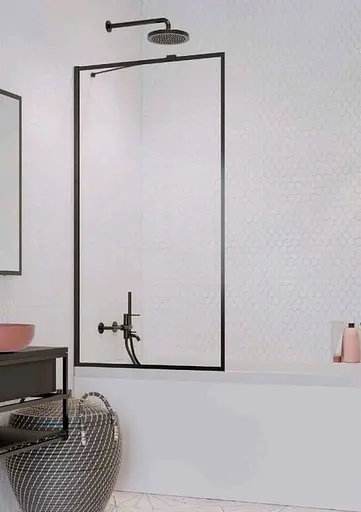 Шторка для ванны Radaway Idea Black PNJ Frame 70 см стекло прозрачное 10001070-54-56 - фото 1