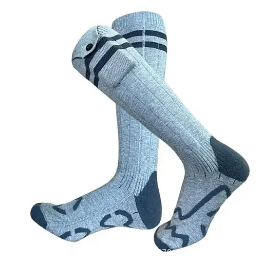 Носки с подогревом ZBHSWZ07 с блоком питания 5000mAh 38-44р. (Серые) - фото 2