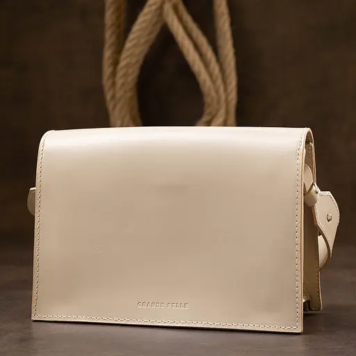 Кожаная сумка женская Grande Pelle 24х17х9.5 см sum0015600 - фото 8