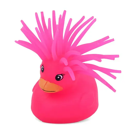 Дитяча іграшка Антистрес Качка Bambi MS 3719(Pink) світлові ефекти - фото 1