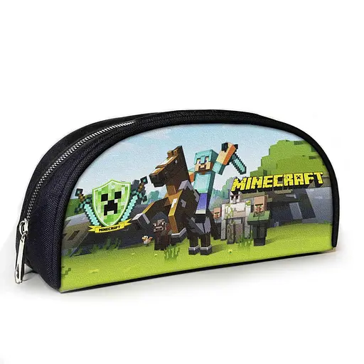 Пенал шкільний Minecraft Кріпер 23х10х8 см з принтом для хлопчика (02832)