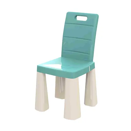 Дитячий пластиковий Стіл і 2 стільці 04680/7 бірюзовий - фото 2