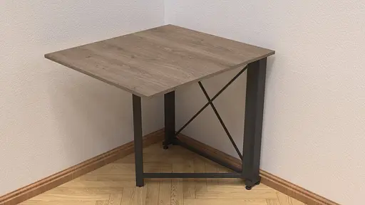 Стіл-книга трансформер Оріон 1 Ferrum-decor 750x810x730 Чорний метал ДСП Дуб Сонома Трюфель 16 мм (FRD-104601) - фото 5