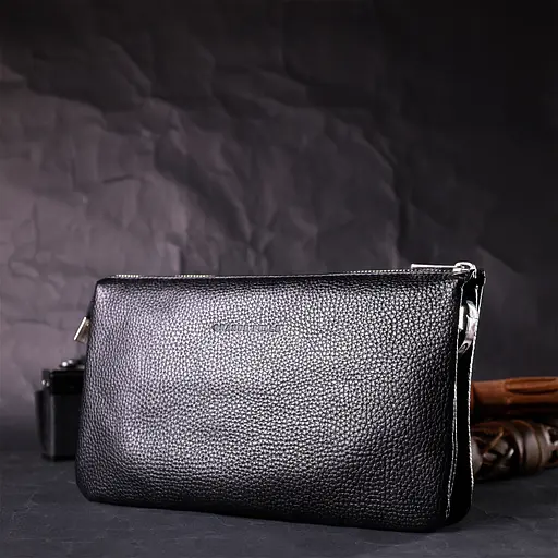 Кожаная женская сумка Grande Pelle 26х15.5х3 см sum0023606 - фото 8