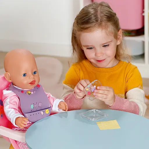 Нагрудник для ляльки Baby Born серії Pinplay Стильне годування (837221) - фото 5