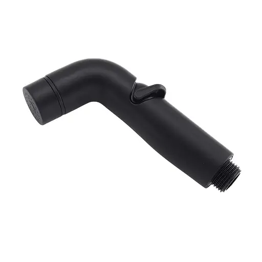 Гигиенический набор (лейка, шланг, кронштейн), черный Frap F021-6, Черный матовый - фото 2