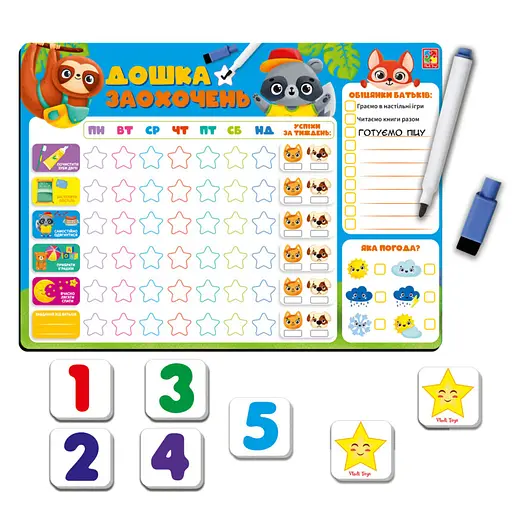 Магнітна дошка Дошка заохочень (українською)