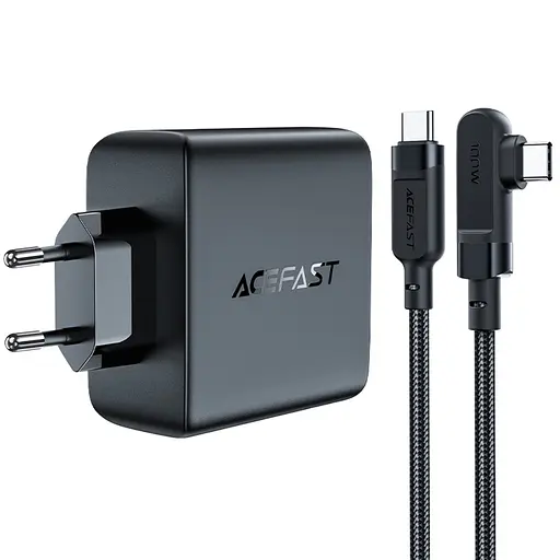 Зарядний пристрій Acefast A37 USB/3 Type-C QC PD 100W чорний + кабель Type-C to Type-C - фото 5