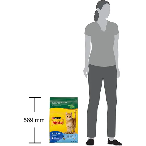 Уцінка. Сухий корм для стерилізованих котів Friskies з лососем, тунцем та овочами 10 кг  - фото 5