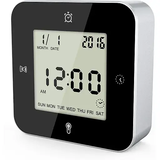 Часы настольные Technoline WT344 Black/Silver (WT344) - фото 3