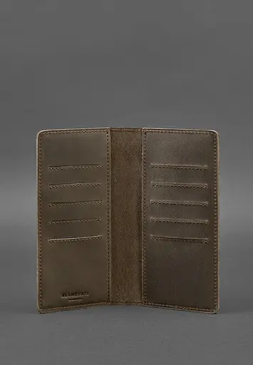 Шкіряне портмоне-купюрник 11.0 темно-коричневе - фото 4