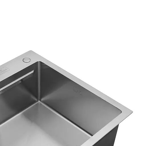 Кухонна мийка Kroner KRP Gebürstet - 6350HM (3.0/1.0 мм) CV031452, Нержавіюча сталь - фото 6
