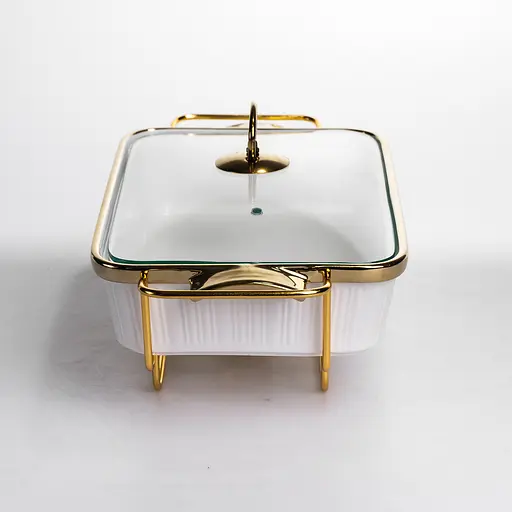 Мармит настольный Yiwu прямоугольный с подогревом ML850-13 на металлической подставке с крышкой мармитница для первых блюд ML850-13 - фото 3