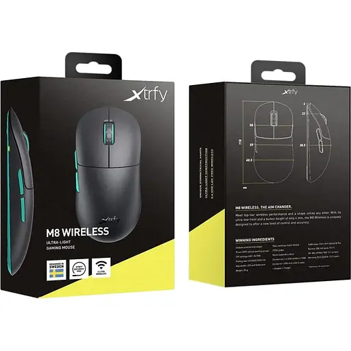 Беспроводная мышь Cherry Xtrfy Xtrfy M8 WIRELESS Black (M8W-RGB-BLACK) - фото 8