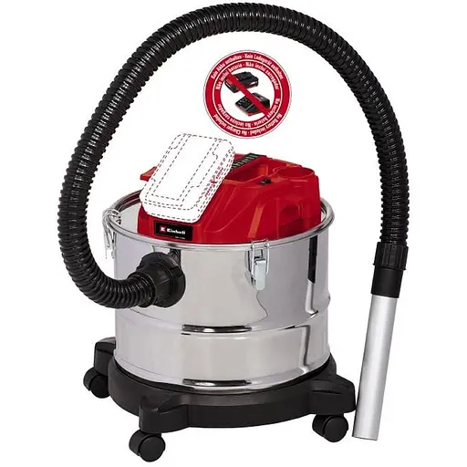 Пылесос для золы Einhell TE-AV 18/15 Li C - Solo PXC 18В профессиональный аккумуляторный без АКБ и ЗУ (2351700)