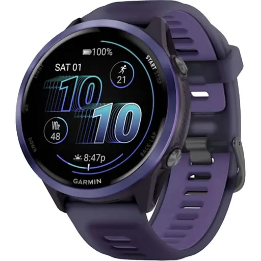 Смарт-часы Garmin Forerunner 570, 47 мм Indigo Aluminium with Translucent Imperial Purple/Indigo Band 010-02971-02 (142391)
