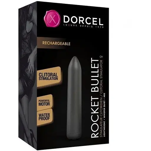 Перезаряжаемая вибропуля Dorcel Rocket Bullet Black - фото 3