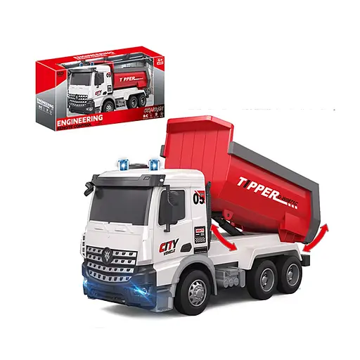 Бетоносмеситель на радиоуправлении, 28 см, 1:14, свет, USB, YJ-114-2-116-1 (В ассортименте) - фото 4