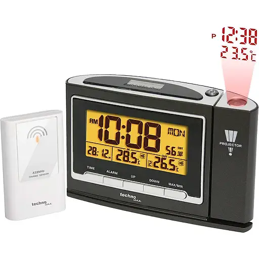 Часы проекционные Technoline WT529 Anthracite (WT529) - фото 3