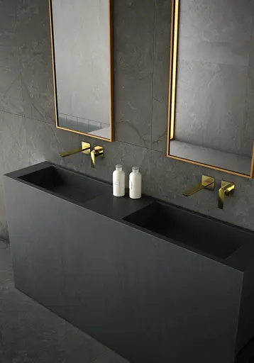 Смеситель для умывальника Kohlman Experience Gold + Box скрытого монтажа QW180E-GD Золотой - фото 4