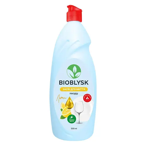 Средство для мытья посуды BioBlysk Лимон 1 л. (500 мл х 2 шт.) - фото 2