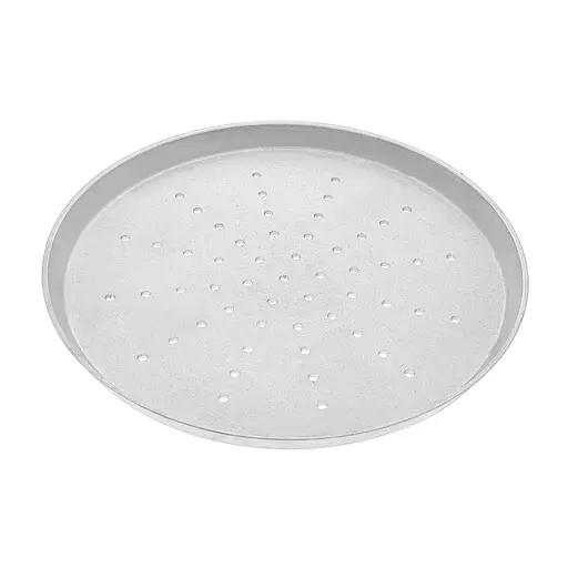 Форма перфорована для випікання піци з литого алюмінію Ø 27 см, Полімет Сірий 85645 - фото 1