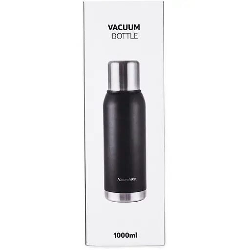 Туристичний термос Naturehike Q-9H NH19SJ010 (304 сталь) 1.0л (Чорний) - фото 2