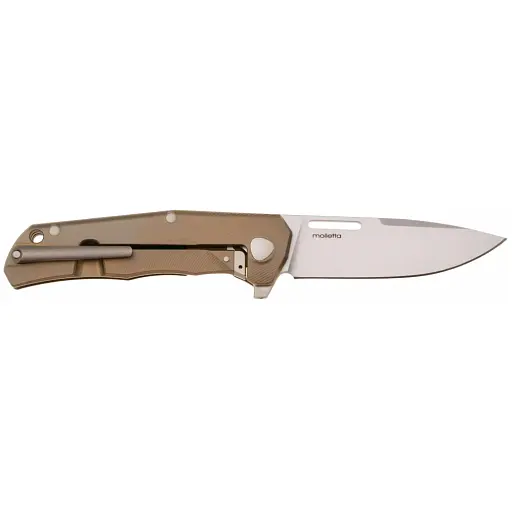 Нож Lionsteel Q4ttro Titanium Bronze - фото 2