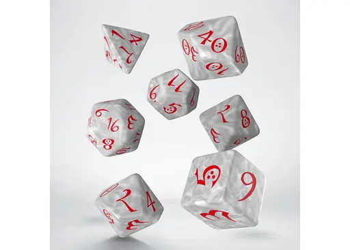 Набор кубиков Classic RPG Pearl & red Dice Set , 7 шт. (SCLE86) - фото 2