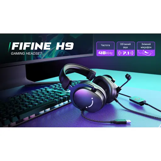 Наушники Fifine H9 Black (H9) - фото 6