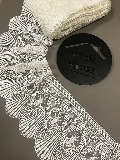 Мереживо Рішельє кремове - фото 1